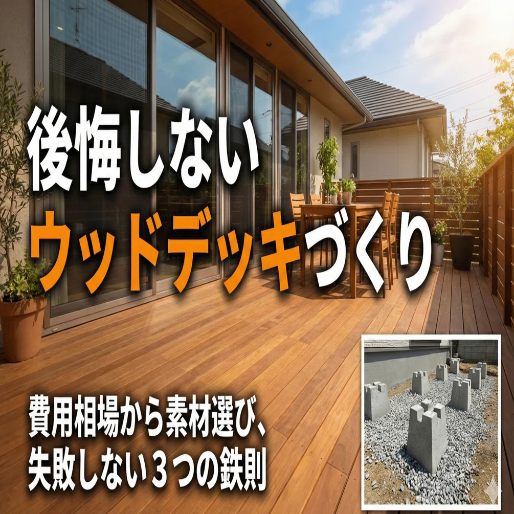 憧れのウッドデッキで失敗しないための「3つの鉄則」と費用相場まとめ 