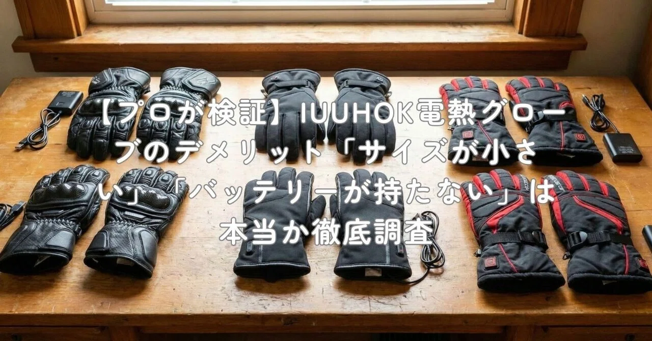 プロが検証】IUUHOK電熱グローブのデメリット「サイズが小さい 