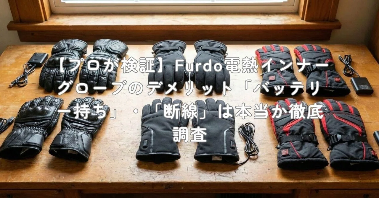 Furdo 電熱ヒーター グローブ Sサイズ 男女兼用 7.4V バッテリー プロ 