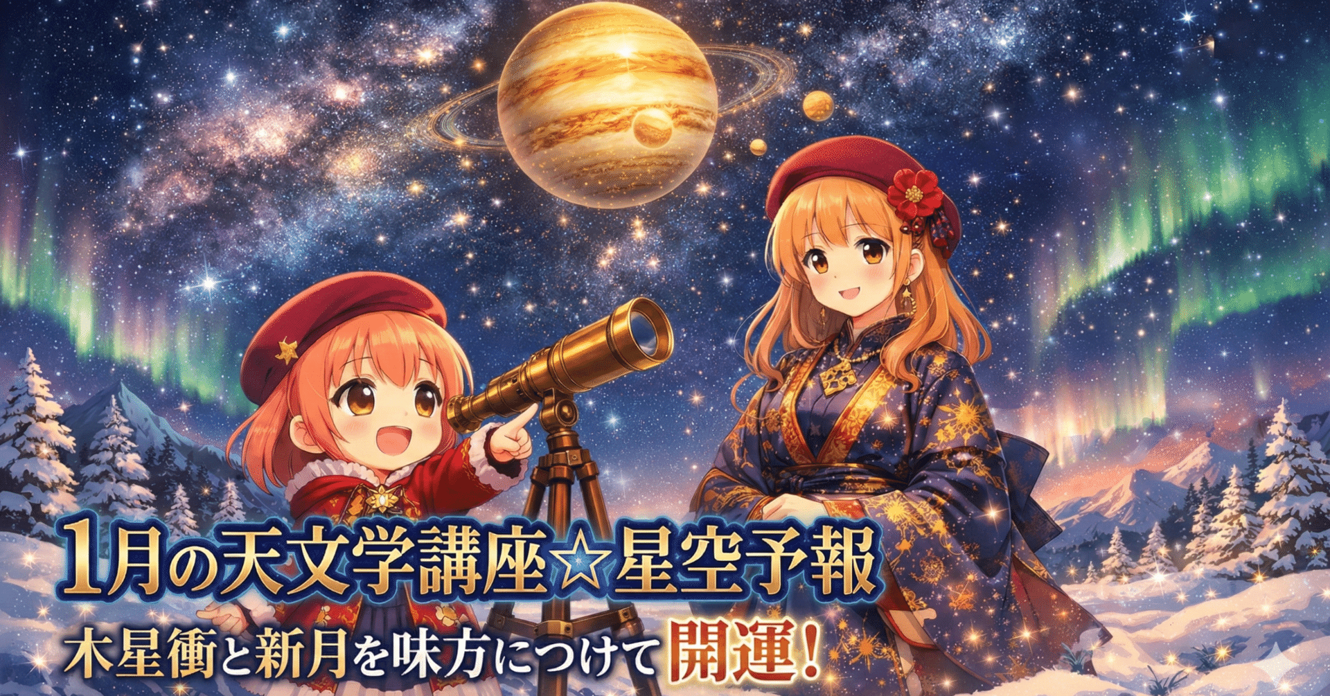 2026年1月】占い師の為の天文学講座☆星空イベントと占星術的開運予報