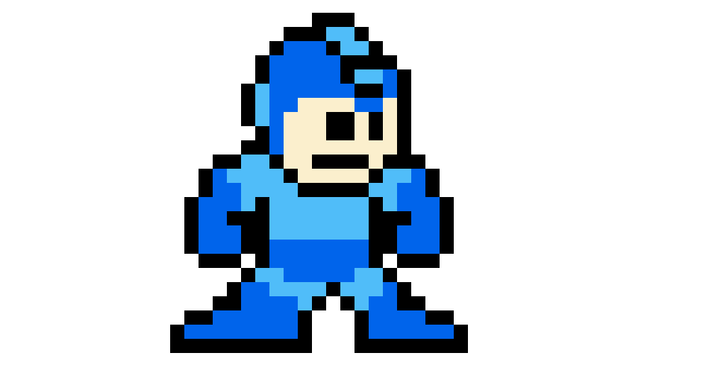 ドット絵練習7日目 ロックマン ドット絵練習7日目 ロックマン