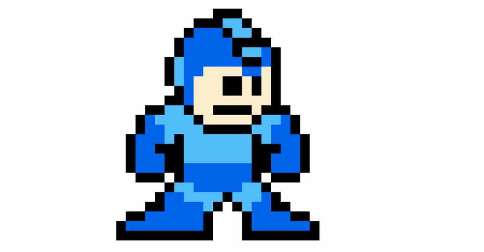 ドット絵練習7日目 ロックマン かわしたエコ ドット絵練習中 Note