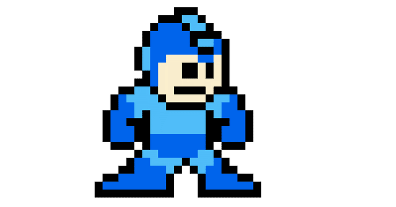ドット絵練習7日目 ロックマン かわしたエコ ドット絵練習中 Note