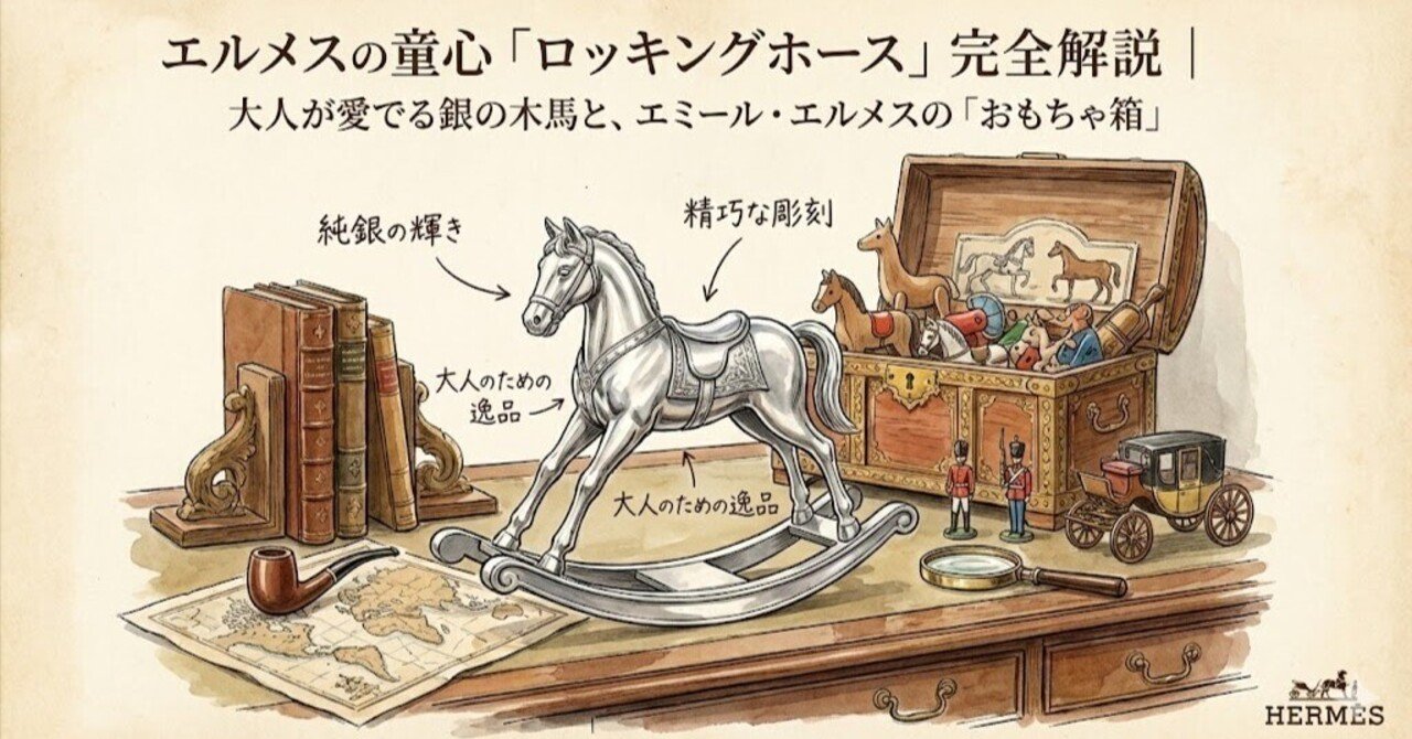 エルメスの童心「ロッキングホース」完全解説｜大人が愛でる銀の木馬と
