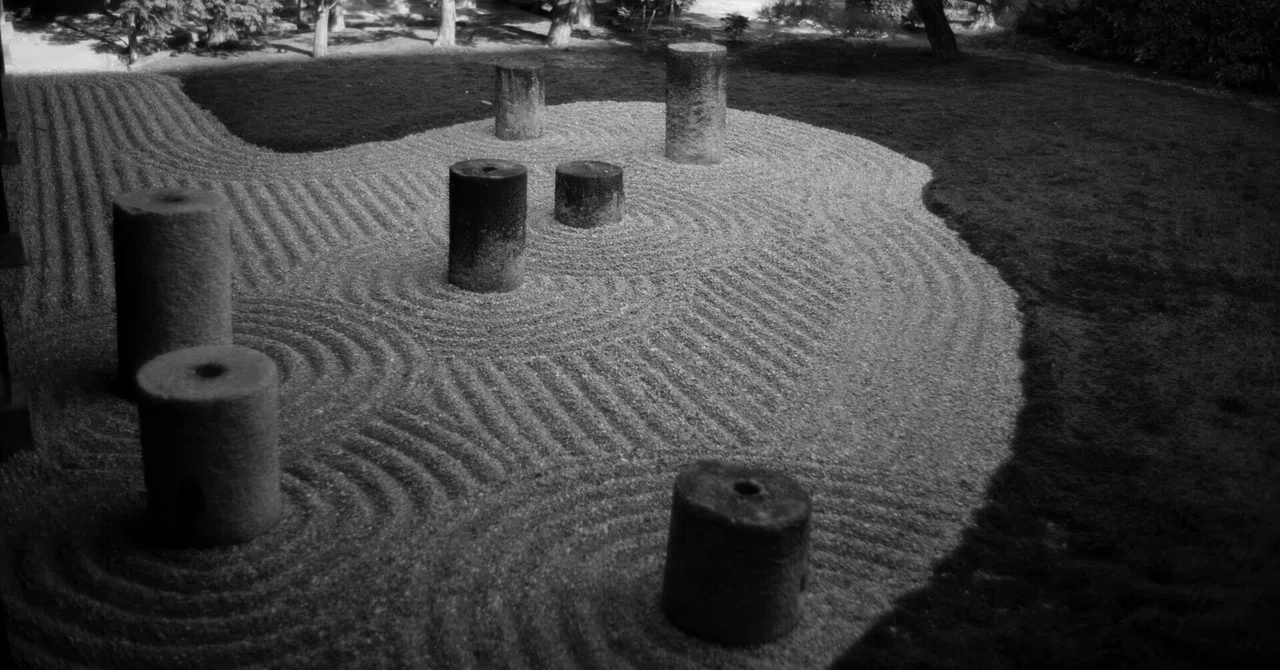 木版画 「 東福寺石庭 」清水遠流 京都、そして庭。遺された憧憬 ―東福寺― │ Sketch a Day walked with