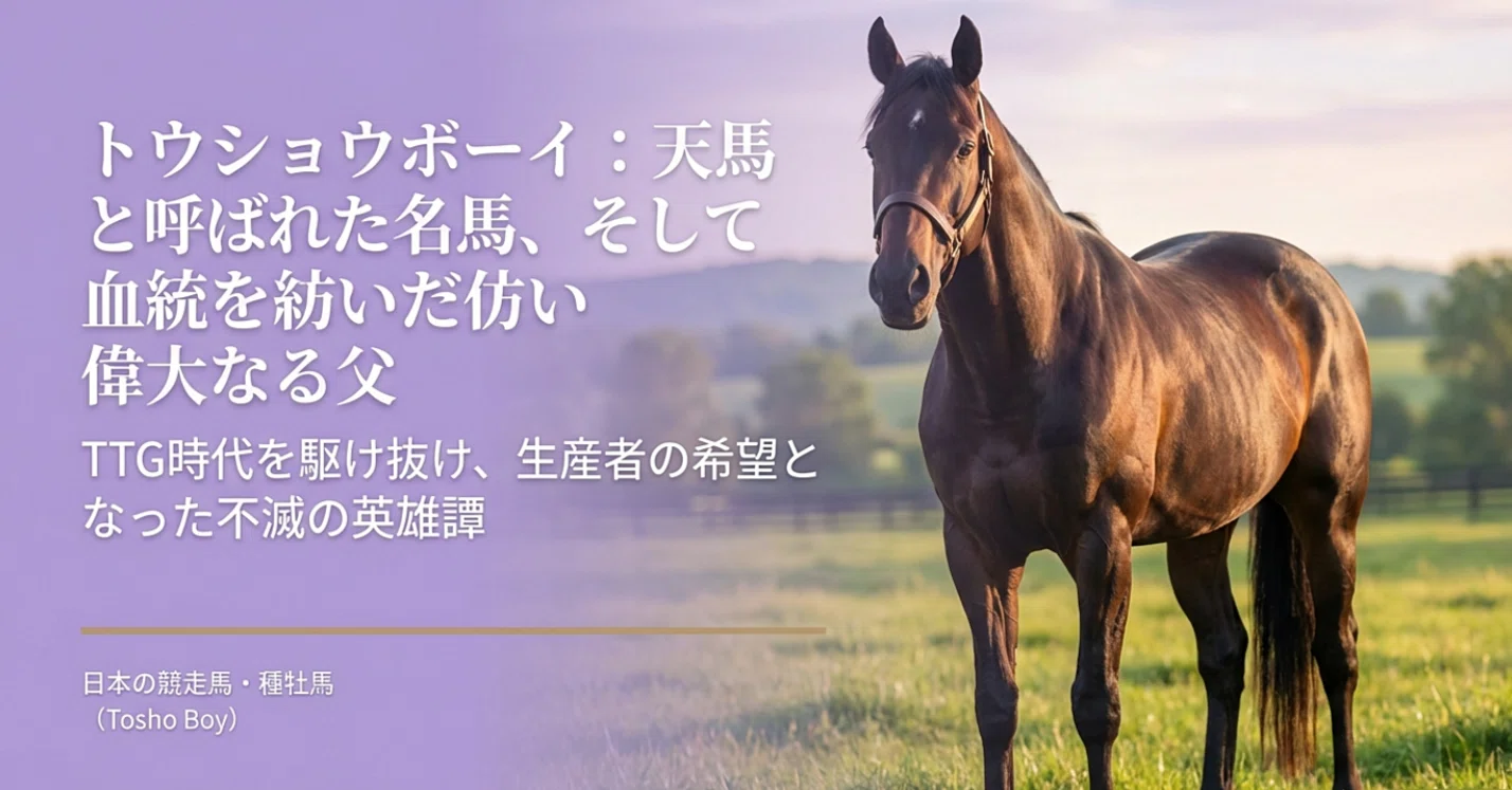 天馬・トウショウボーイ — TTG 時代の名馬と繁栄を築いた種牡馬