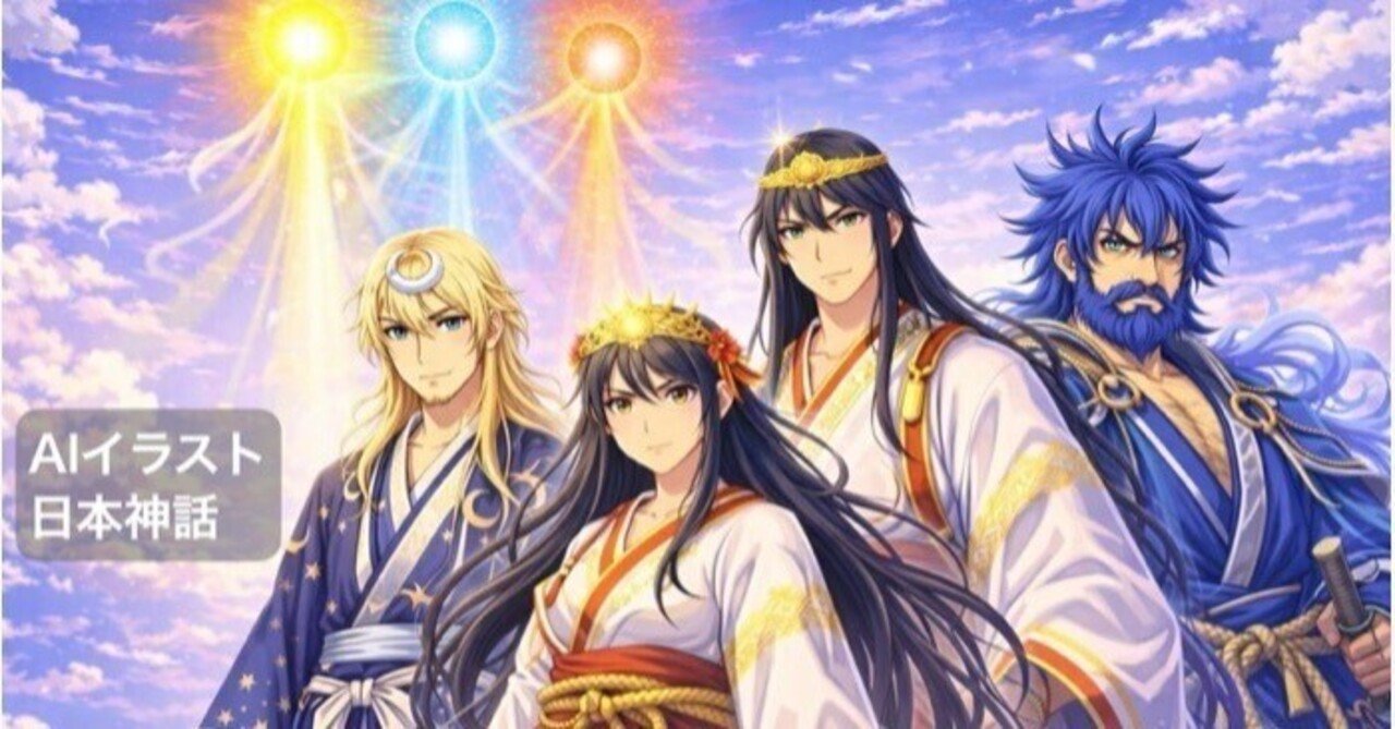 AIイラスト日本神話｜高天原編を振り返って｜ほぼ63世ヤマトタケル
