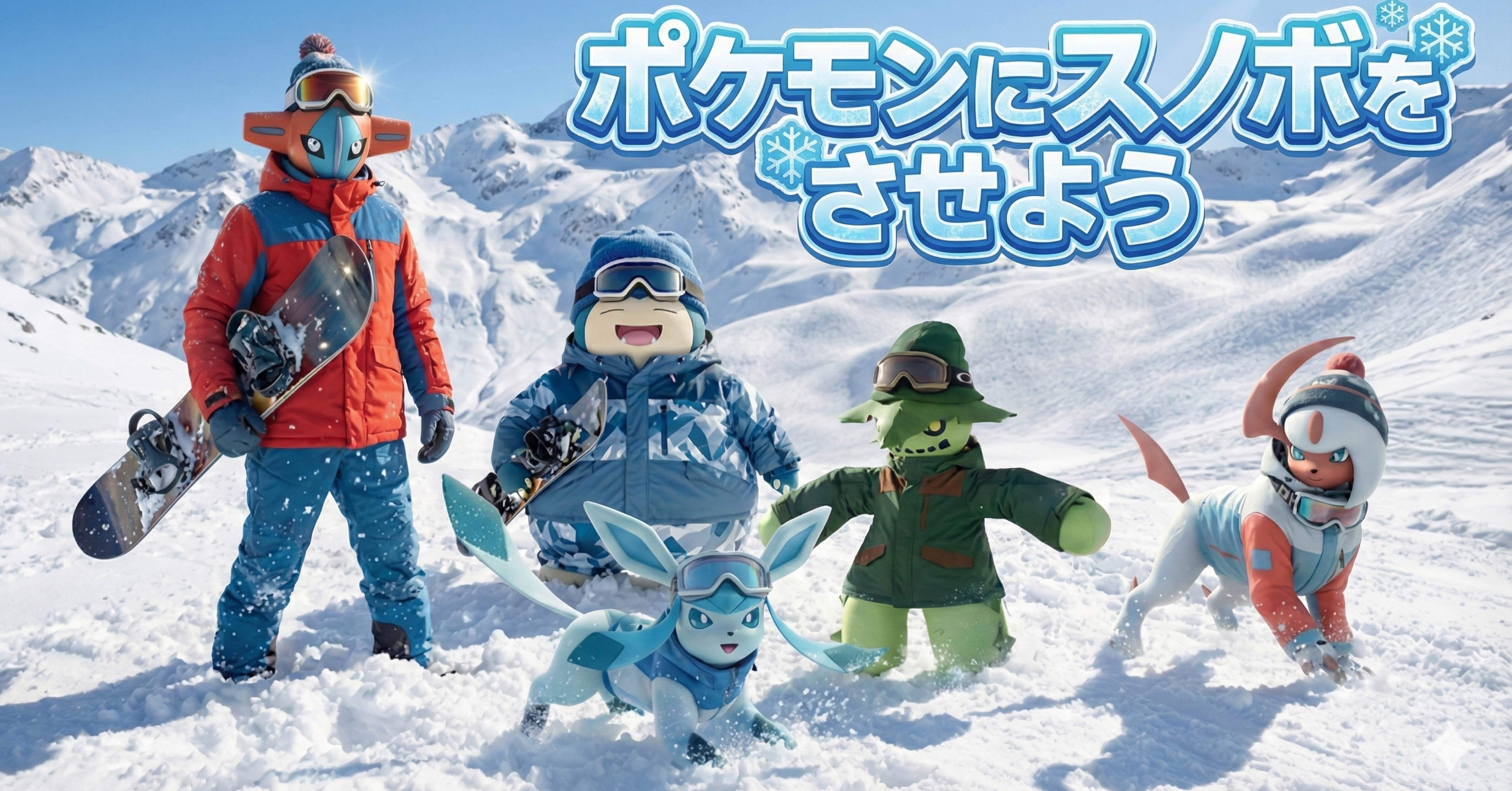 保存版｜ポケモンにスノボをさせる！｜画像生成→動画化まで完全解説