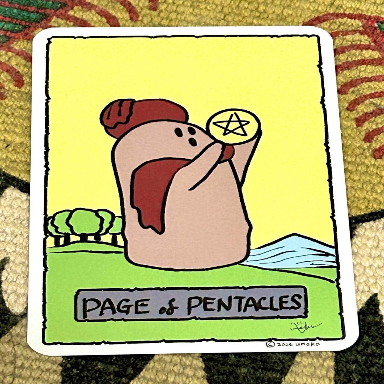 ハニワさまタロット・コインのペイジ｜369kagura