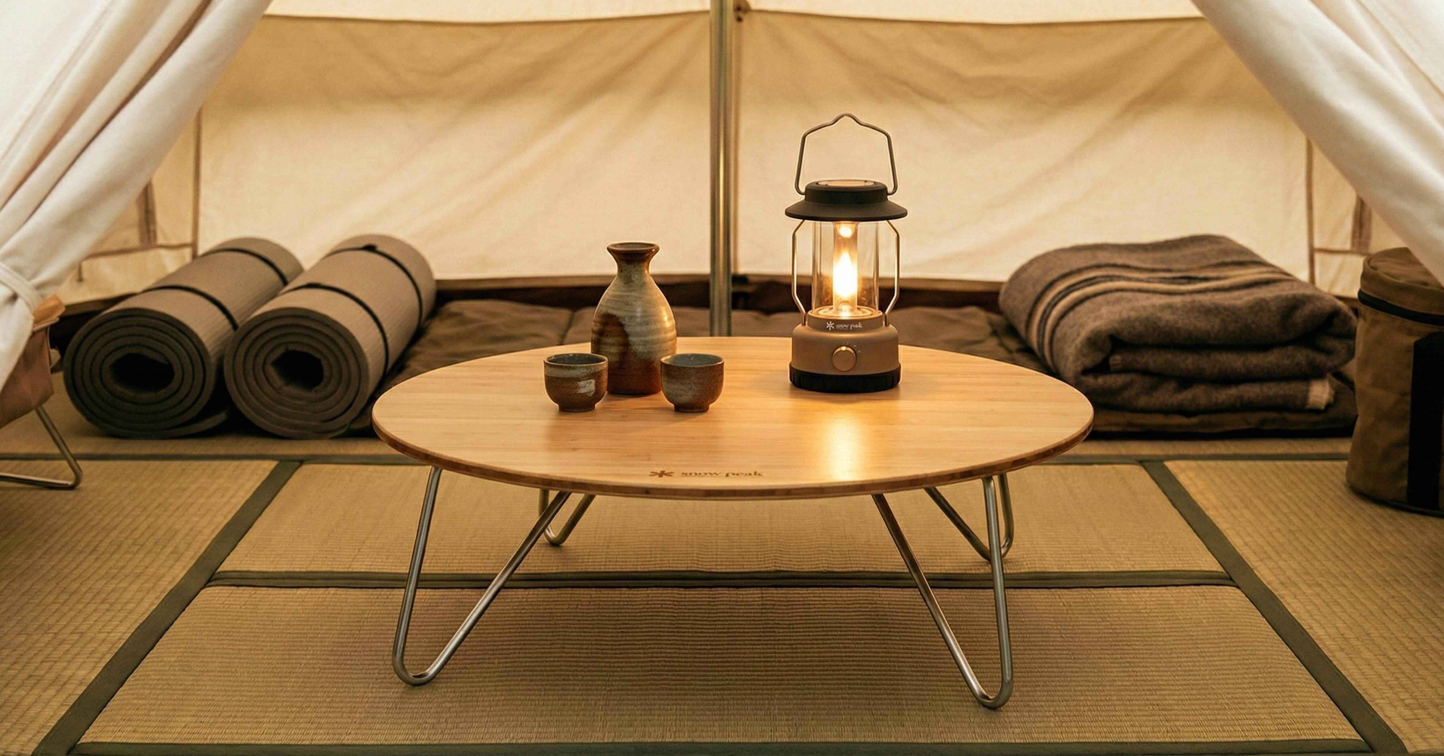 大地にあぐらをかくための、竹の円盤。｜スノーピーク ワンアクション