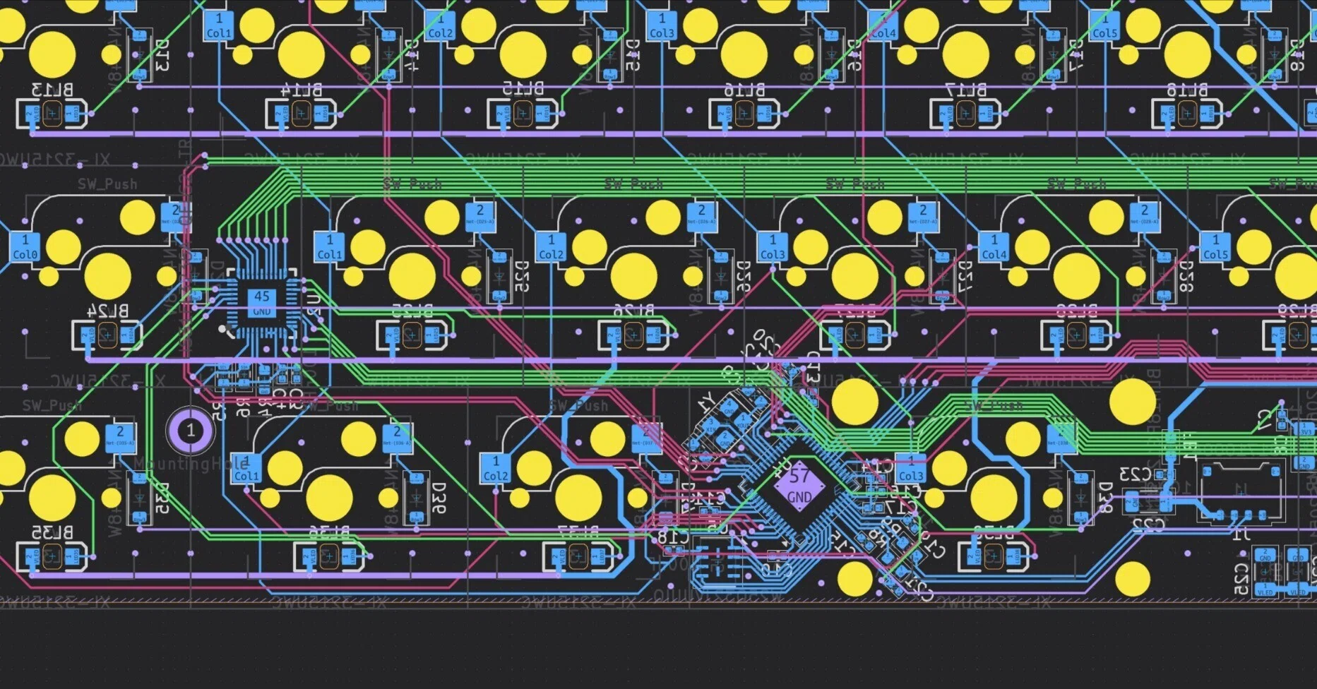 ほとんど使われてないQMKの機能「LED Matrix」を実装したキーボードを