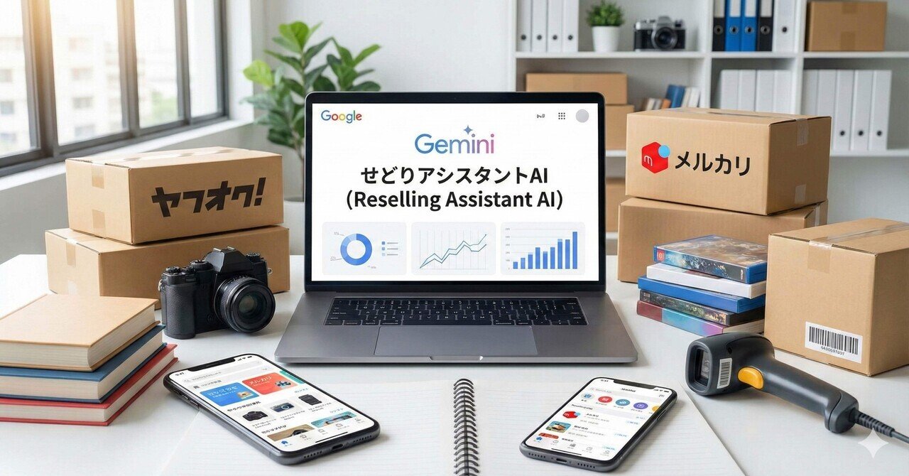 Geminiでせどり作業が10倍速に｜ヤフオク・メルカリ両刀使いのAI出品術