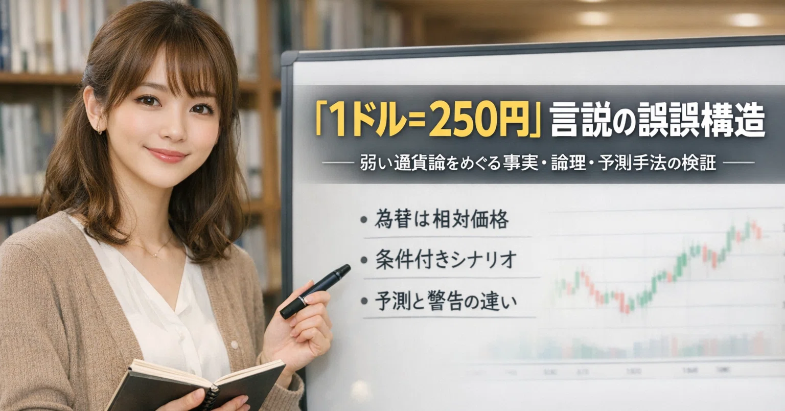 1ドル＝250円」言説の誤謬構造――弱い通貨論をめぐる事実・論理・予測 
