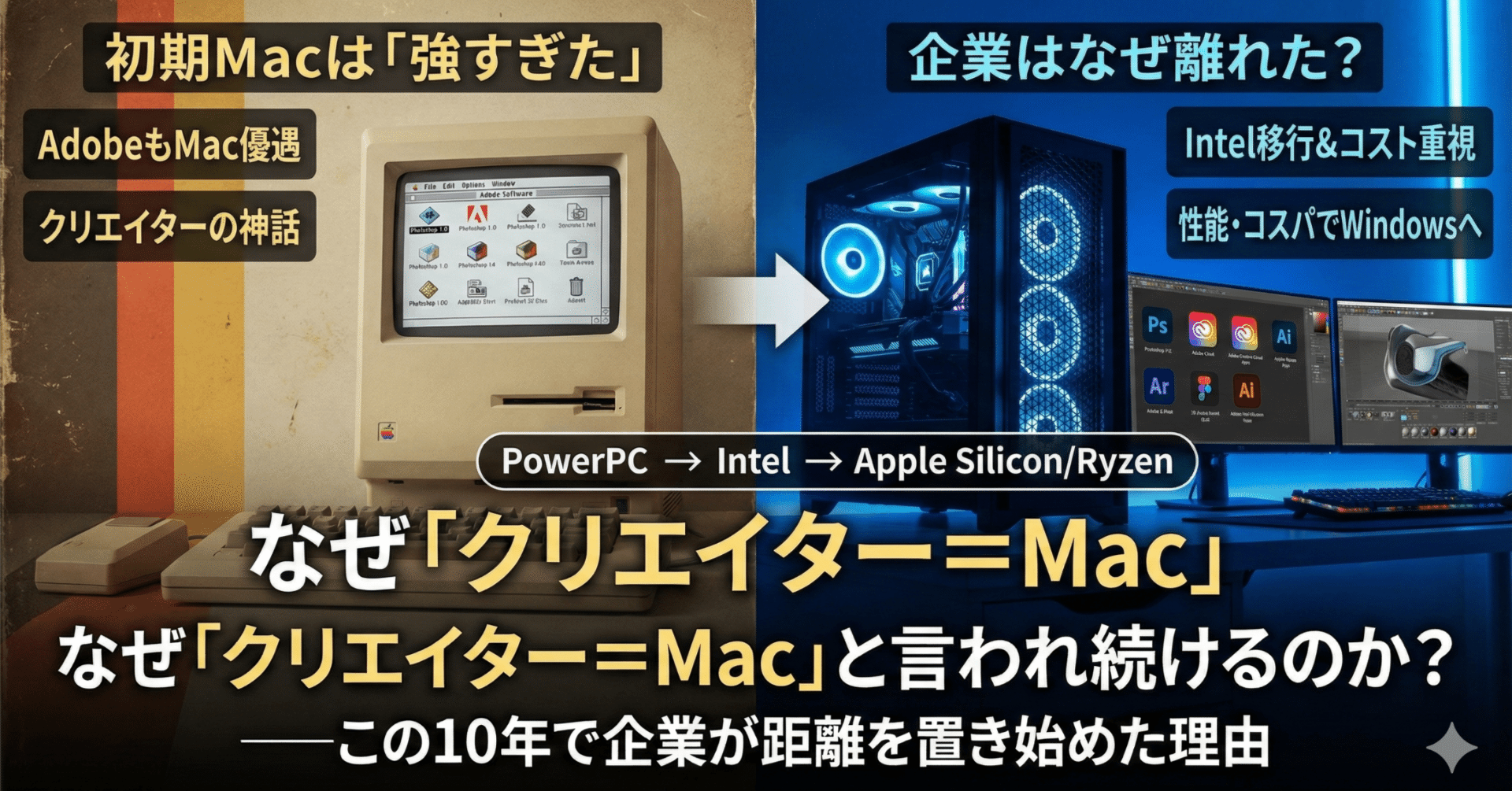 なぜ「クリエイター=Mac」と言われ続けるのか――そして、なぜこの10年 なぜ「クリエイター=Mac」と言われ続けるのか――そして、なぜこの10年