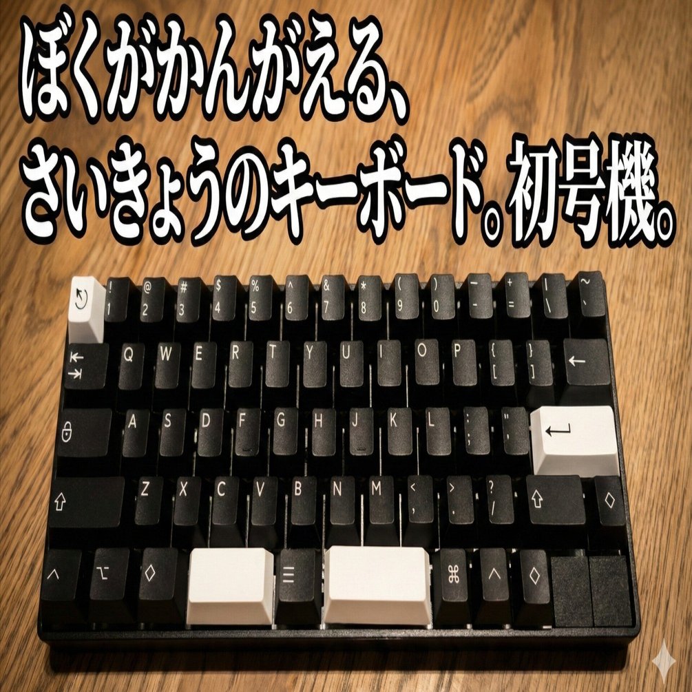 ぼくがかんがえる、さいきょうのキーボード。初号機。｜こぱぷりん