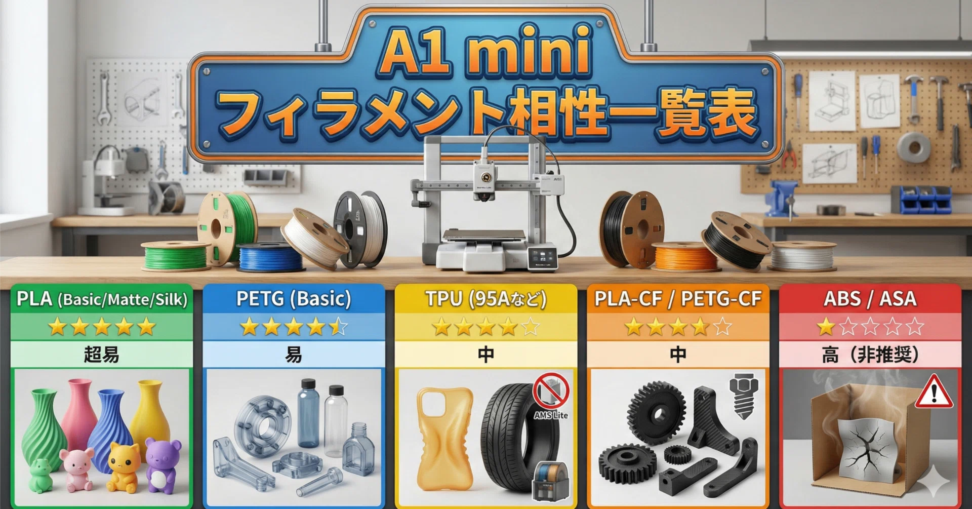 保存版】Bambu Lab A1 miniを買ったらまず読む「フィラメント」の