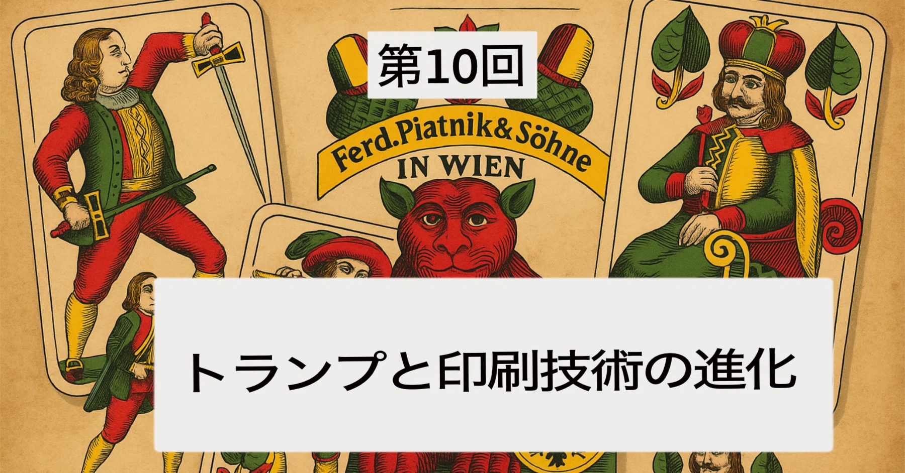 第10回：トランプと印刷技術の進化──札の絵柄は、どのようにして世界