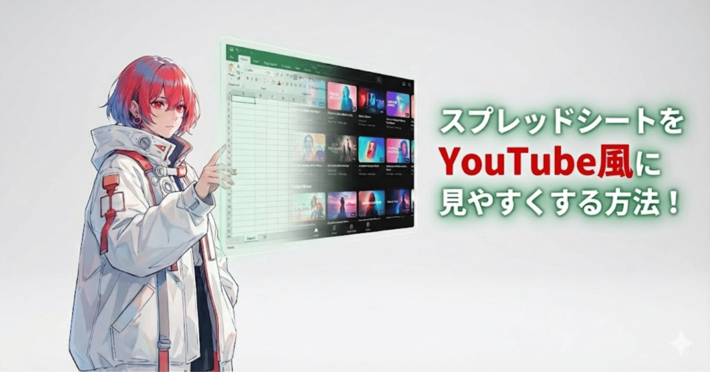 コード配布）【正月開発日誌1/5】スプレッドシートをYouTube風の「動画