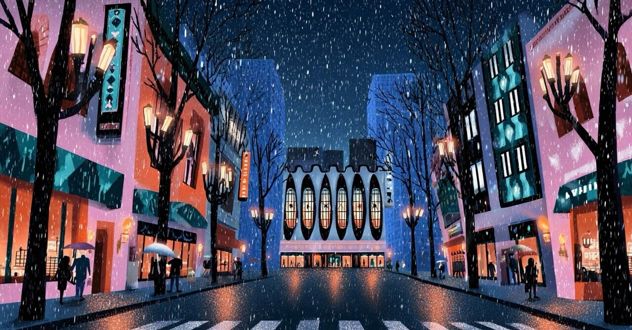 AIイラスト]街に降る雪｜みぽぽ