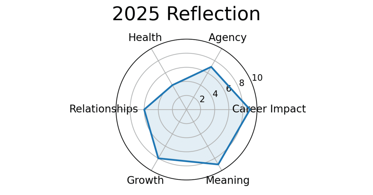 284:2025年振り返り(ChatGPT利用) ― レーダーチャートで自己分析してみた｜susumu.y