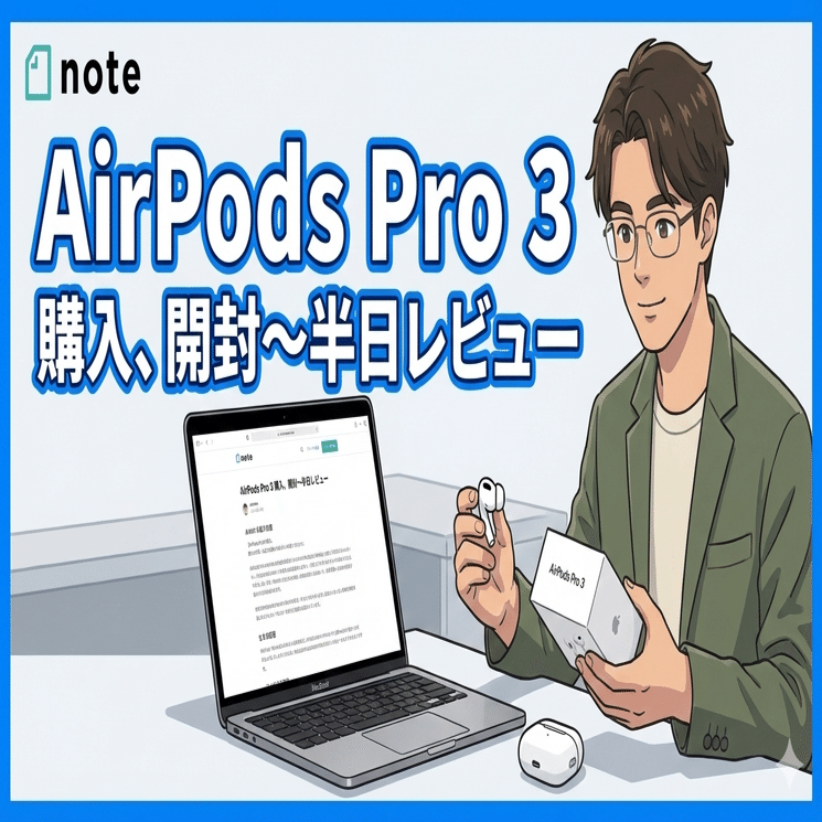 AirPods Pro 3 購入、開封〜半日レビュー｜YASUO-JP