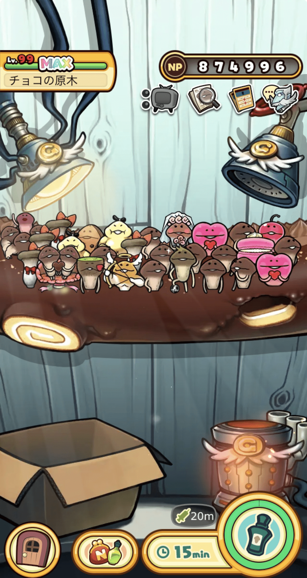 なめこ栽培キットDeluxe極 チョコの原木メダルコンプリート！｜もも