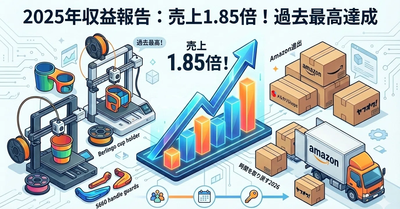 2025年度版]副業で3Dプリント品販売収益報告｜ysk