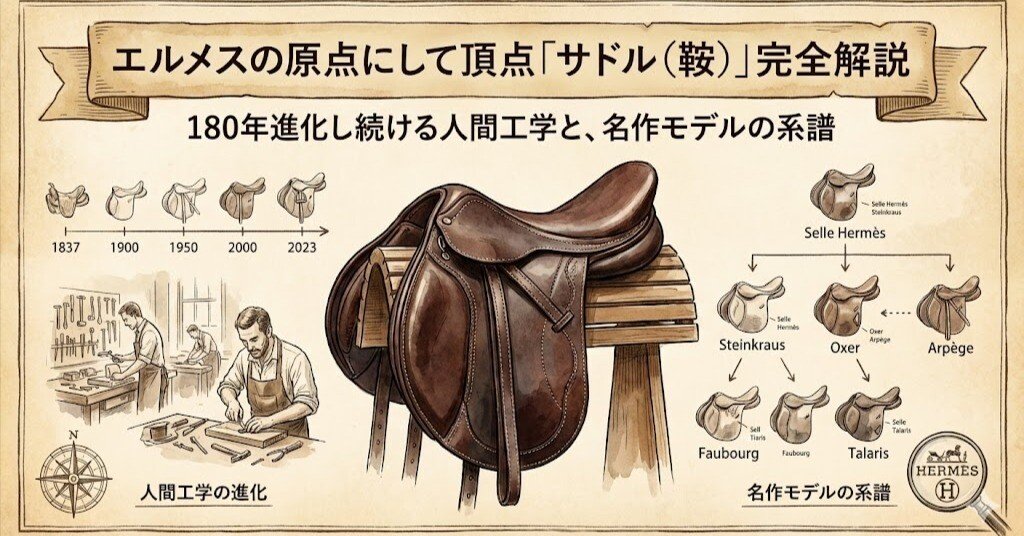 エルメスの原点にして頂点「サドル（鞍）」完全解説｜180年進化し