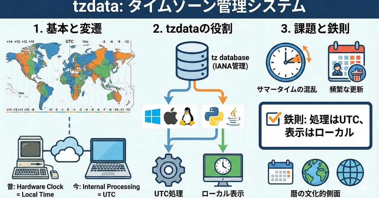 tzdata - タイムゾーンの管理システム｜kzn