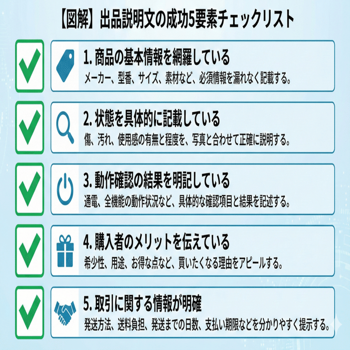 ヤフオク商品説明文テンプレート8種｜コピペで使える書き方完全版