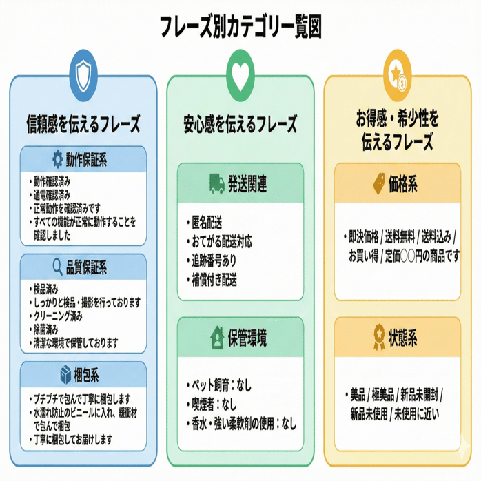 ヤフオク商品説明文テンプレート8種｜コピペで使える書き方完全版