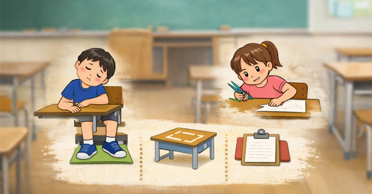 「姿勢を直しなさい」と言う前に。知的障害のある子の「身体の偏り」を環境で整える10の工夫|にっちゅう|特別支援教育