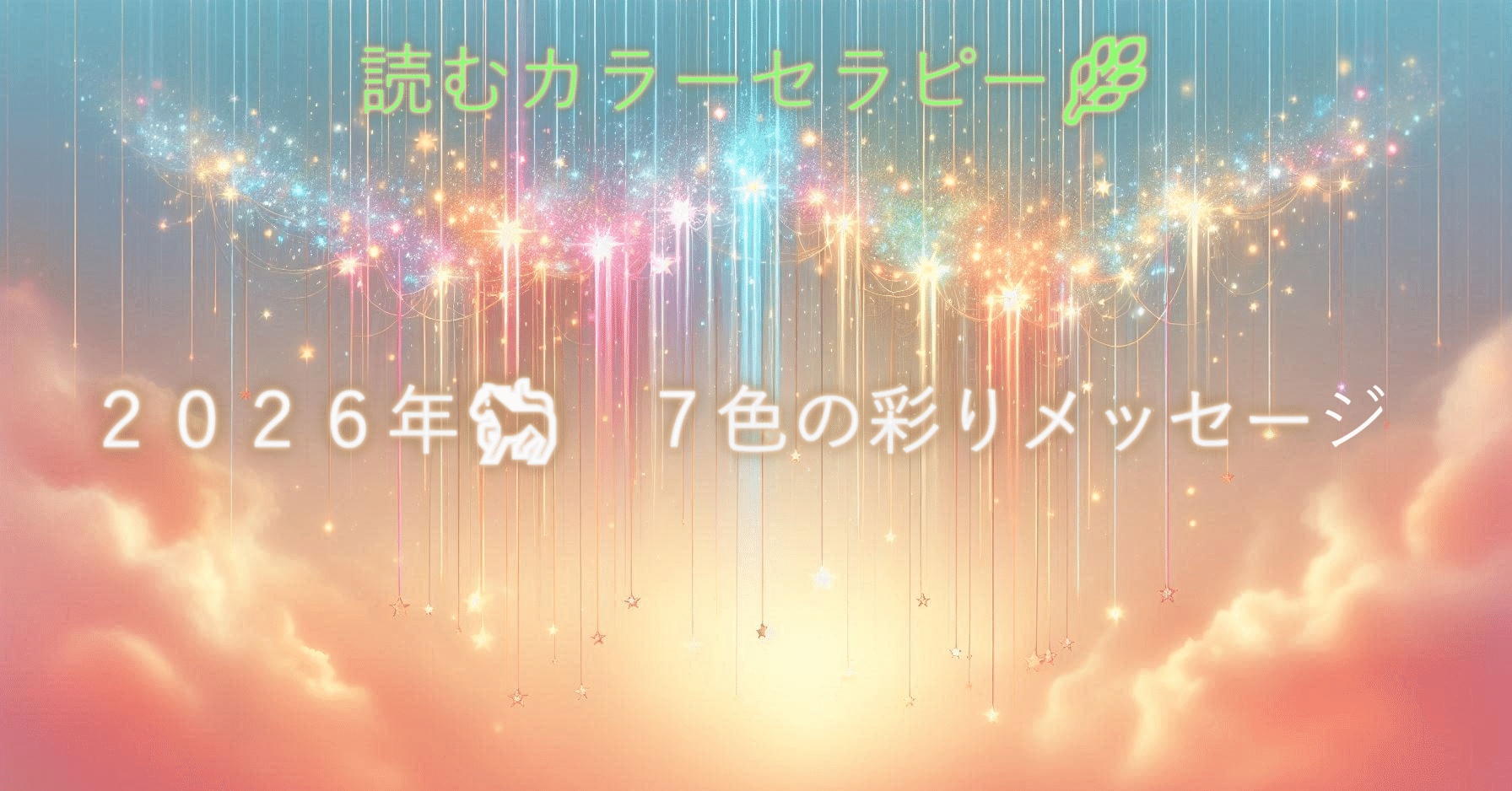 読むカラーセラピー🌿】2026年🐎━7色の彩りメッセージ✨｜Noriko🌈