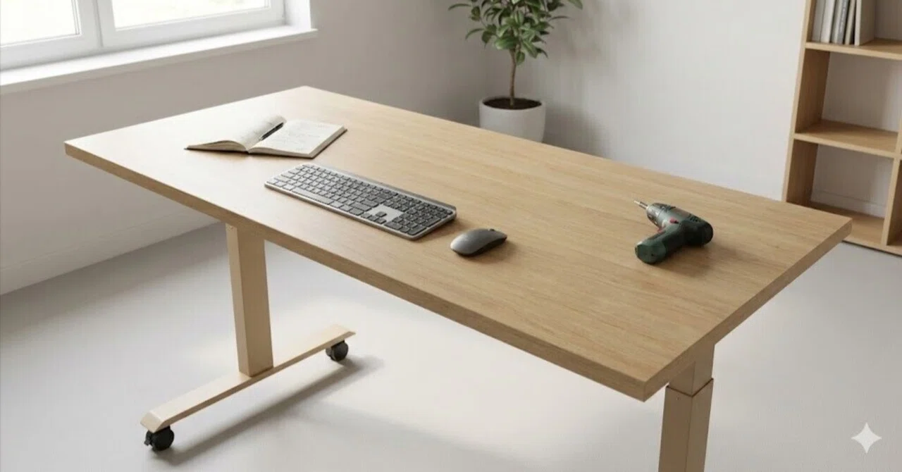 机の天板を変えました - 140cm×70cmで作業効率が大きく改善｜CAMPION