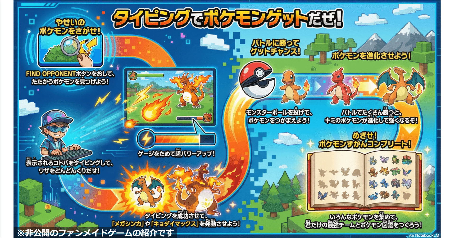 小3の息子に贈る、自作「ポケモンタイピング」制作記｜素人がAIと