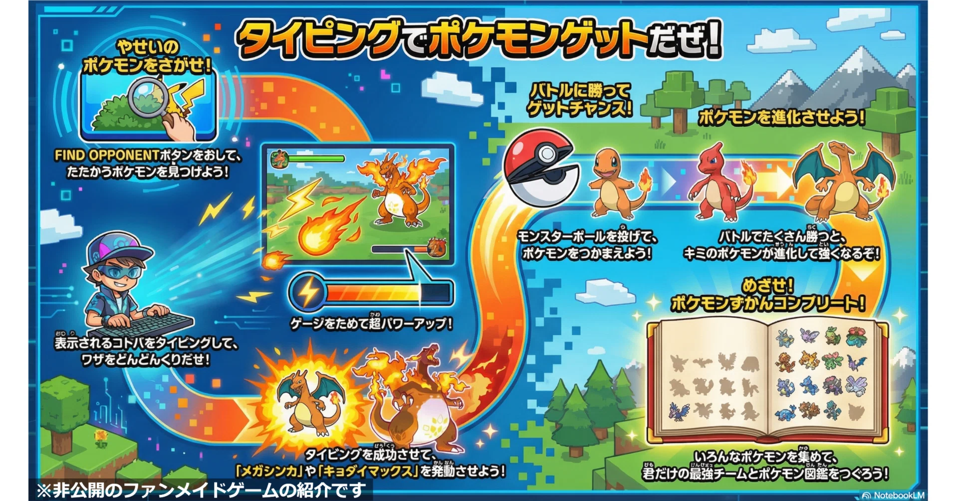 小3の息子に贈る、自作「ポケモンタイピング」制作記｜素人がAIと