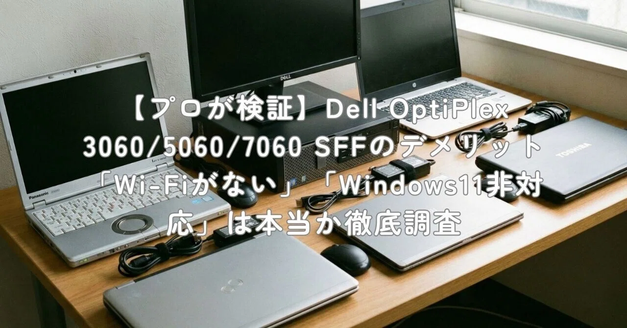 プロが検証】Dell OptiPlex 3060/5060/7060 SFFのデメリット「Wi-Fiが 