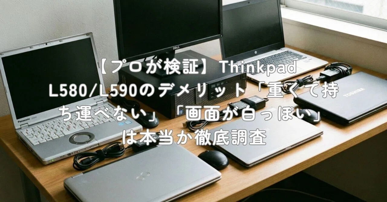 プロが検証】Thinkpad L580/L590のデメリット「重くて持ち運べない