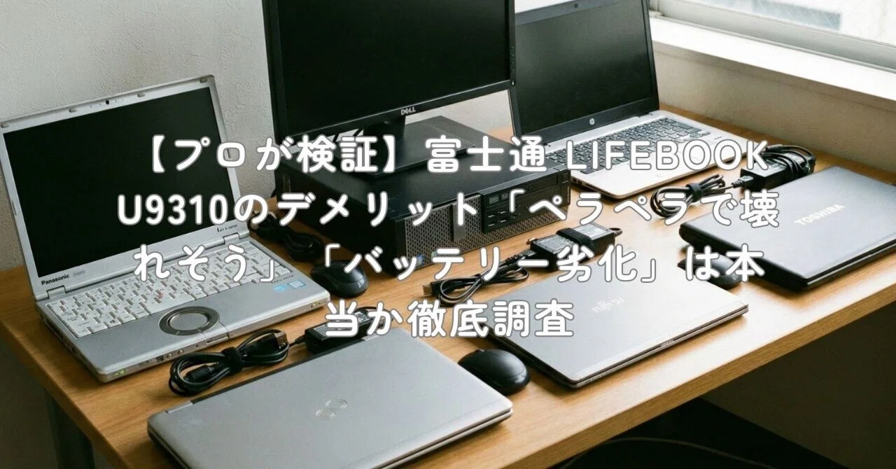 プロが検証】富士通 LIFEBOOK U9310のデメリット「ペラペラで壊れそう