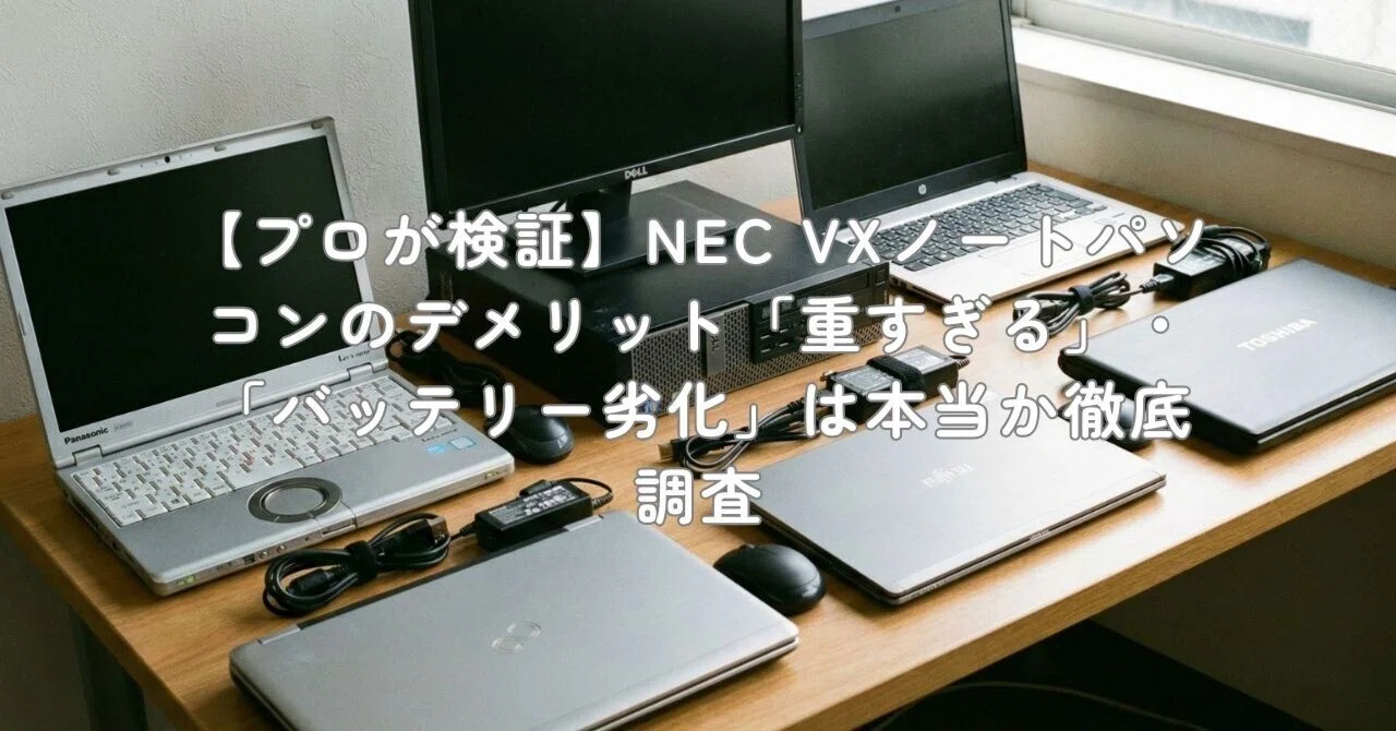 プロが検証】NEC VXノートパソコンのデメリット「重すぎる