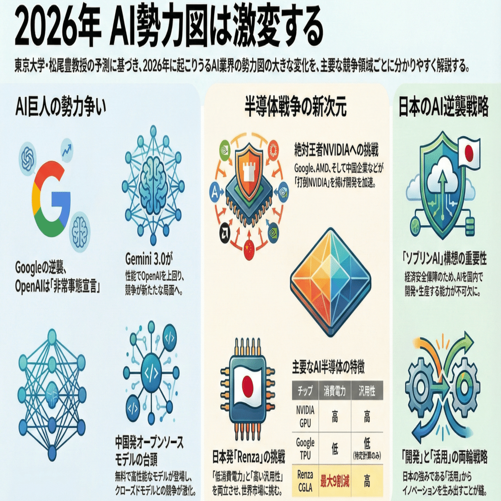 2026年は激変の年？東大・松尾教授が予測する、AI業界の「5つの衝撃的