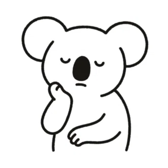 漂うコアラ