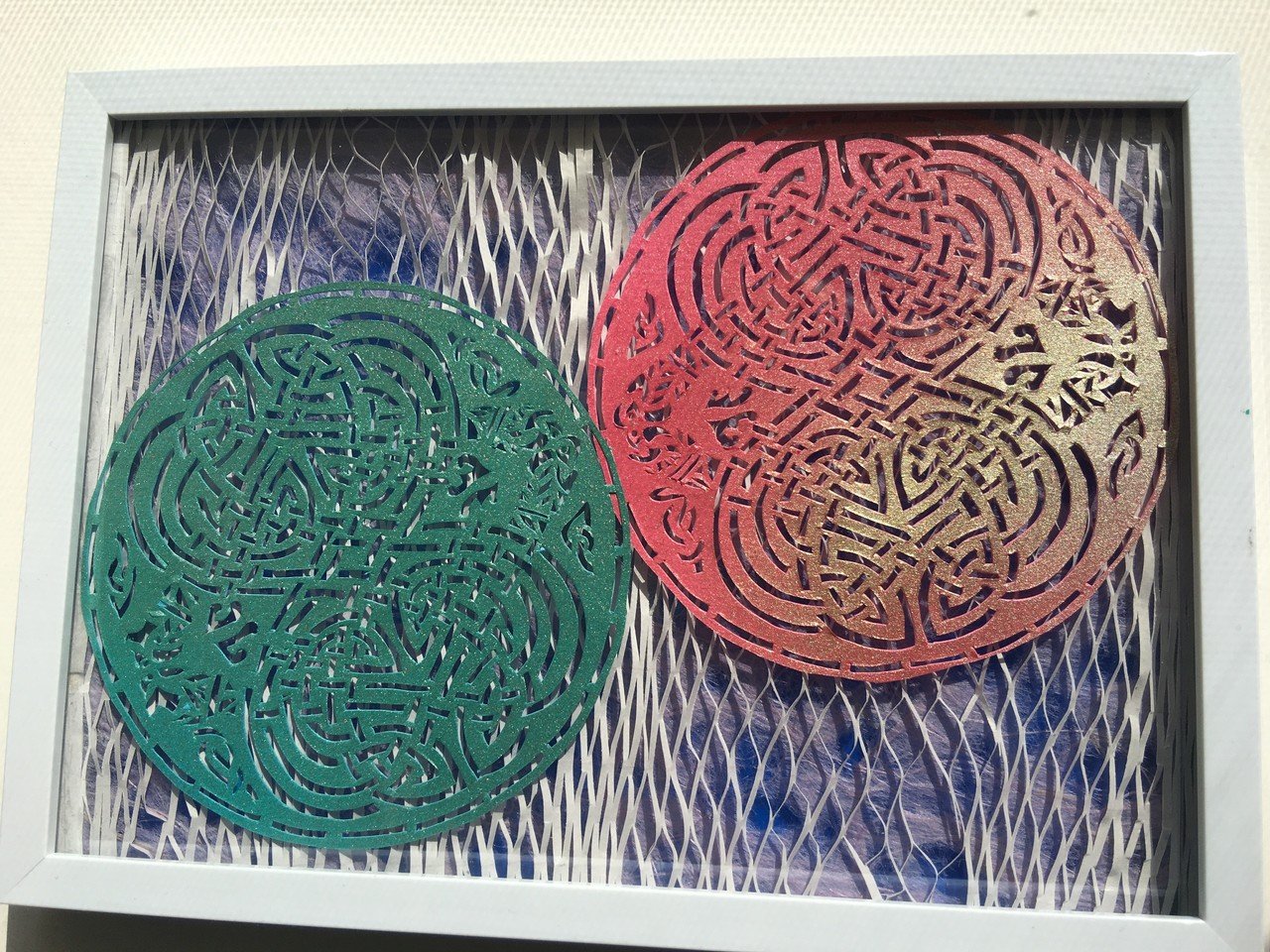 切り絵アート ケルト模様と網レース Frau Schnitt Note 切り絵アート ケルト模様と網レース Frau Schnitt Note