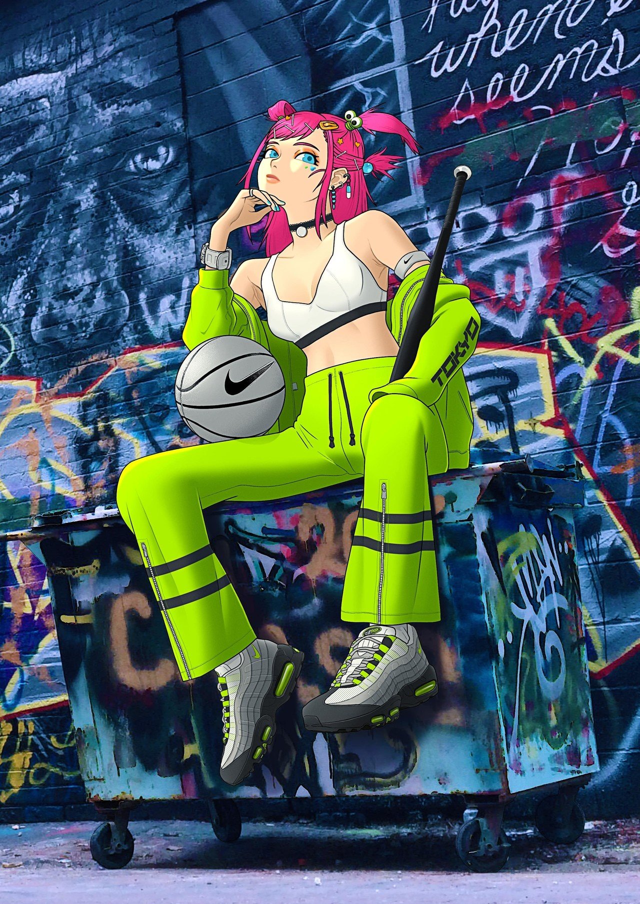 絵 NEMOBRAND × NIKE Air Max95 Neon｜萌装東京