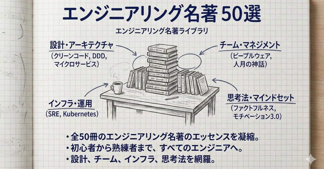 結局エンジニアはどの本を読み、どの本から何を学べばいいのか【厳選50