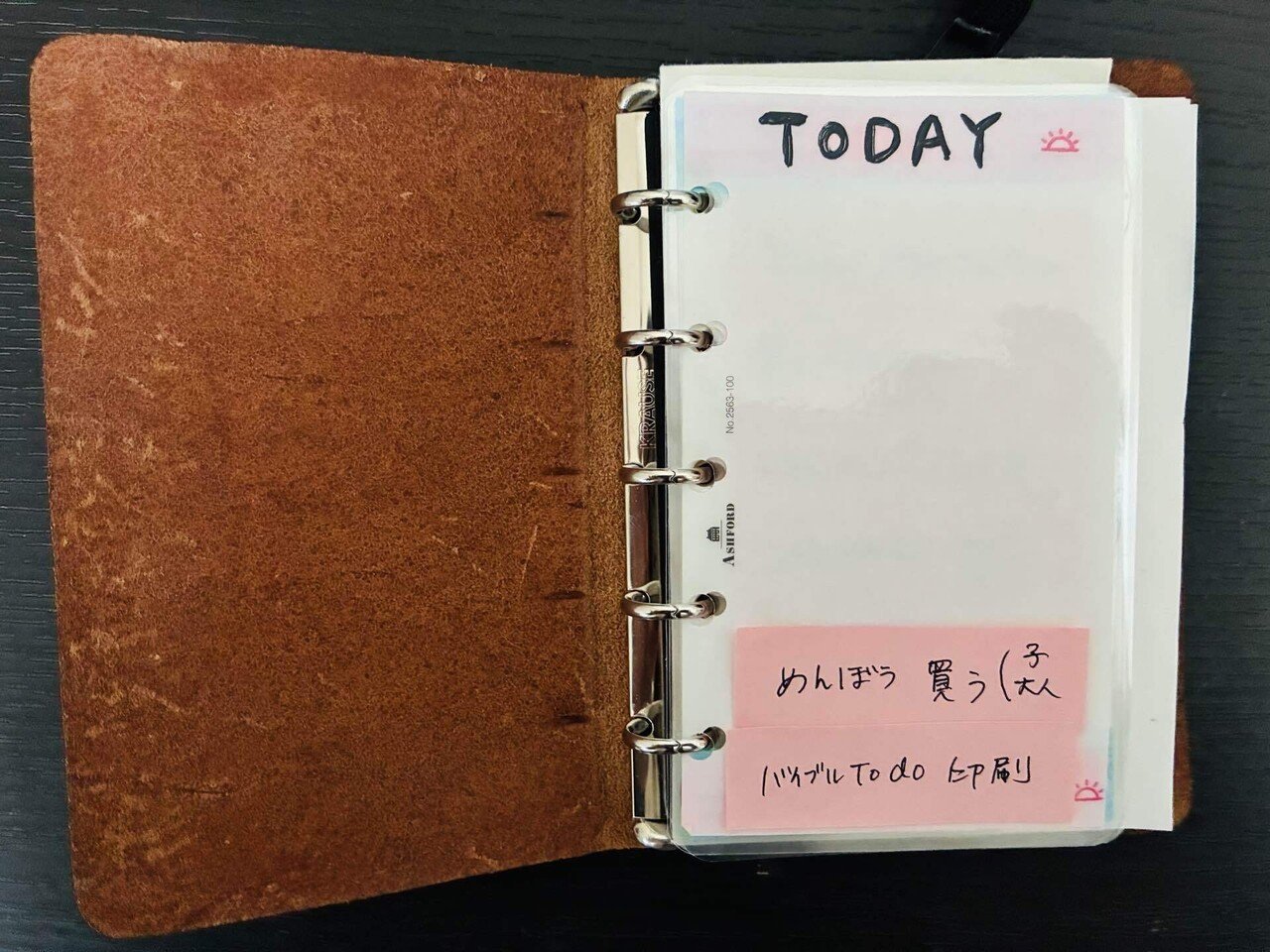 手帳の中身1】plotter（プロッター）／M5／プエブロ／ベージュ／わちゃ