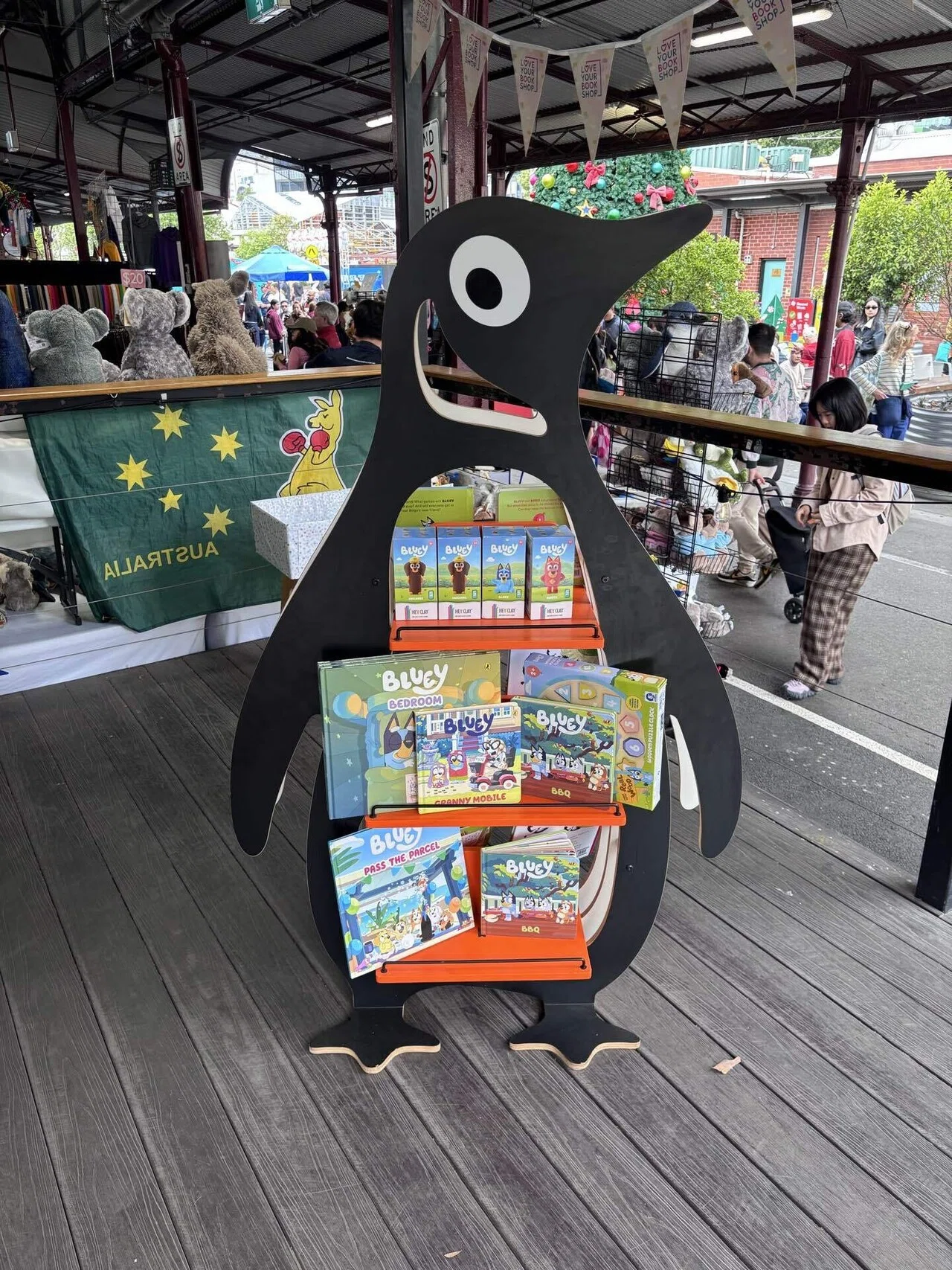 クイーンビクトリアマーケット内で見つけた「Mary Martin Bookshop」に
