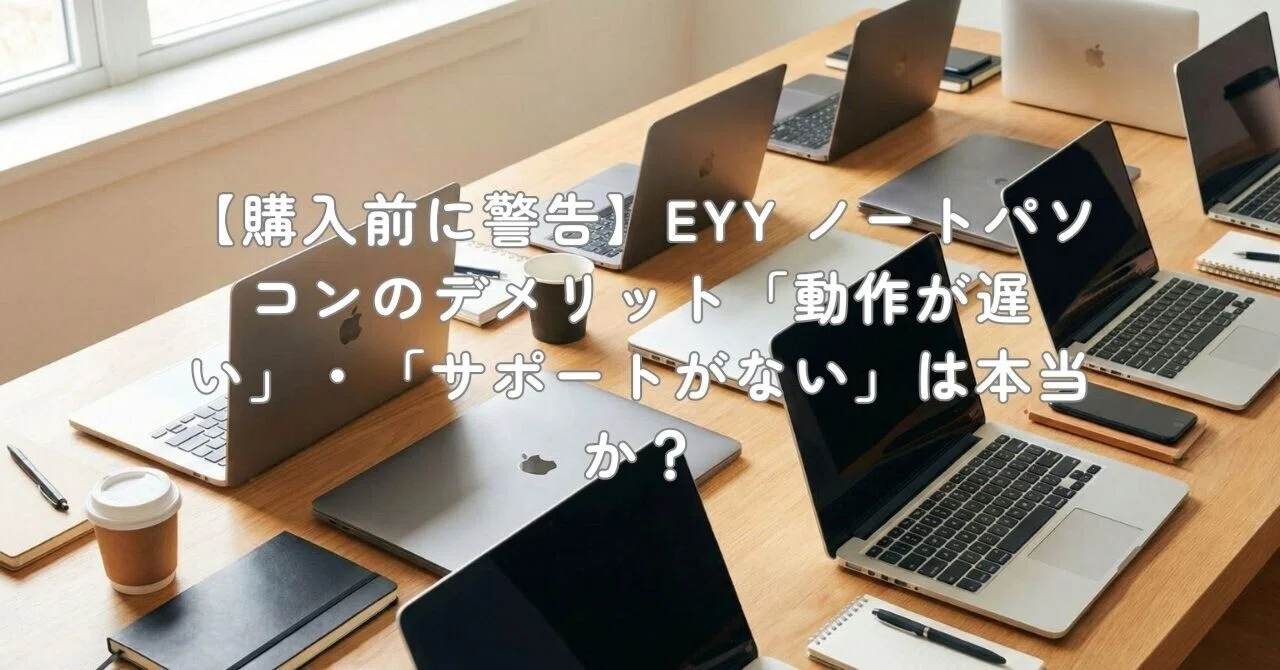 購入前に警告】EYY ノートパソコンのデメリット「動作が遅い