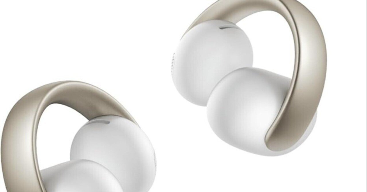 Anker Soundcore AeroClip ホワイト&ゴールド Anker Soundcore AeroClip徹底解説:耳を塞がない革新的イヤーカフ型で