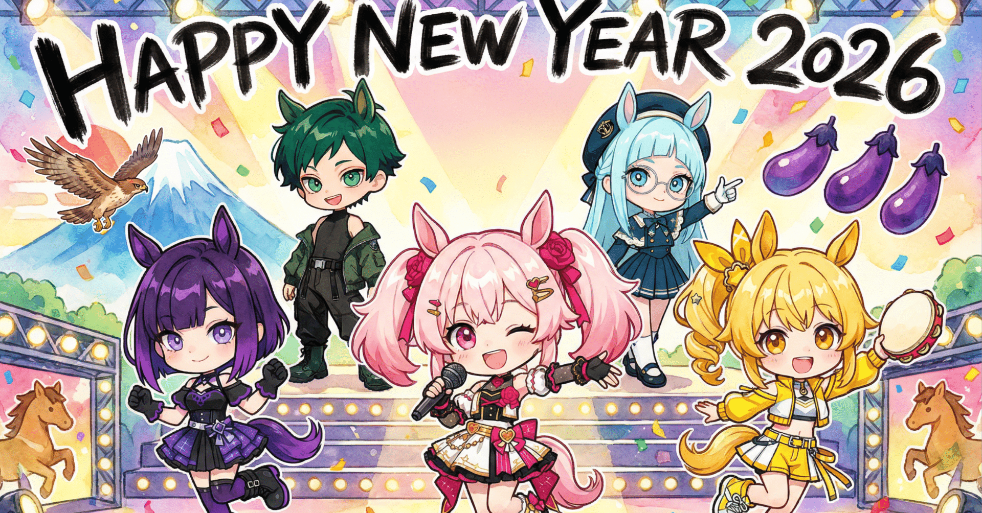Cover Image for Happy New Year! Real-time coverage of the AI creation battle suddenly started by AI creators!? #AI年賀状交換2026